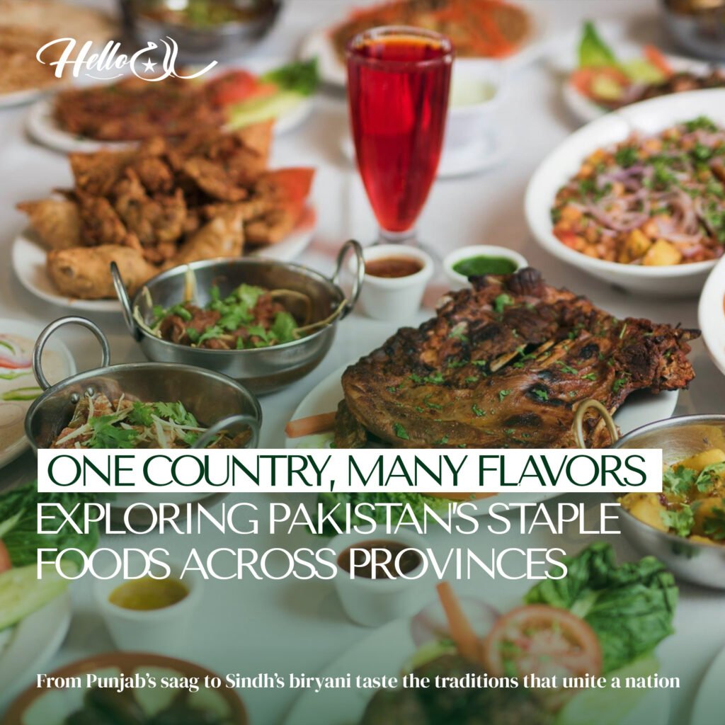 Pakistan staple foods across the provinces