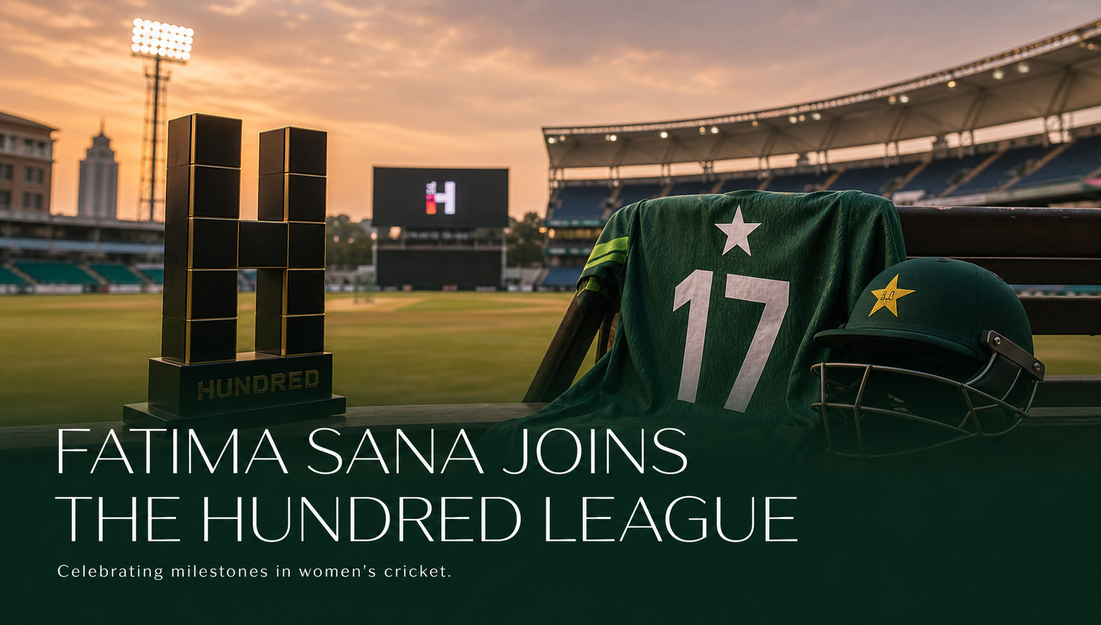 Pakistan Women’s Captain Fatima Sana signs for The Hundred League