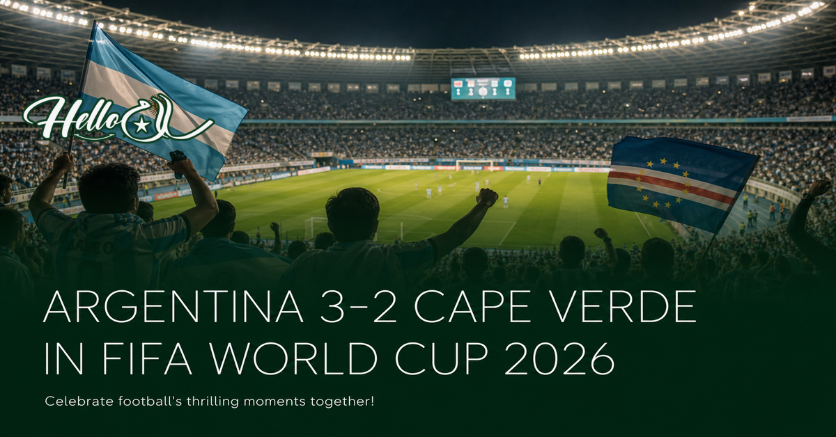 Argentina 3-2 Cape Verde — FIFA World Cup 2026
