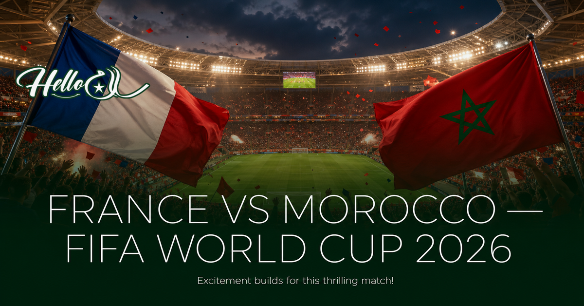 France vs Morocco — FIFA World Cup 2026