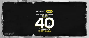 Ndure buy now pay later: 40% CASHBACK